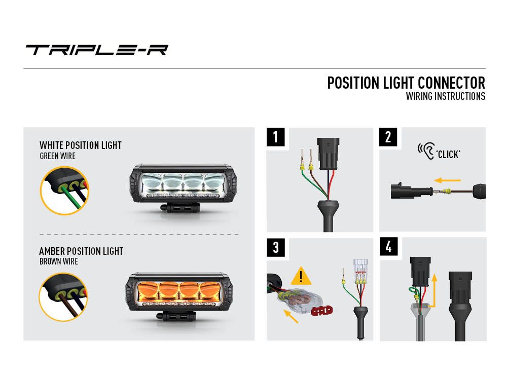 LAZER LAMPS Triple-R 1250 Balise — Phare Rond LED 13860 lm - BYD Shark 2024+