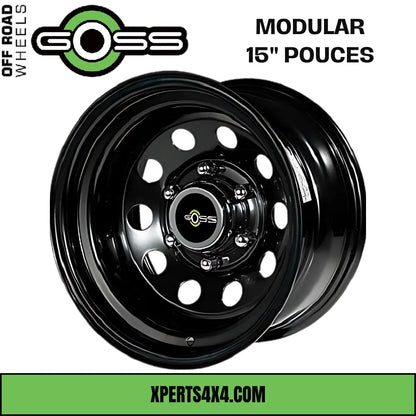Jante Acier GOSS MODULAR - 15" pouces - Black - Dacia Duster 2010-2023