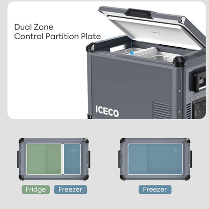 Refrigerateur/Congelateur ICECO 45L Double Compartiments - Gris - BYD Shark 2024+