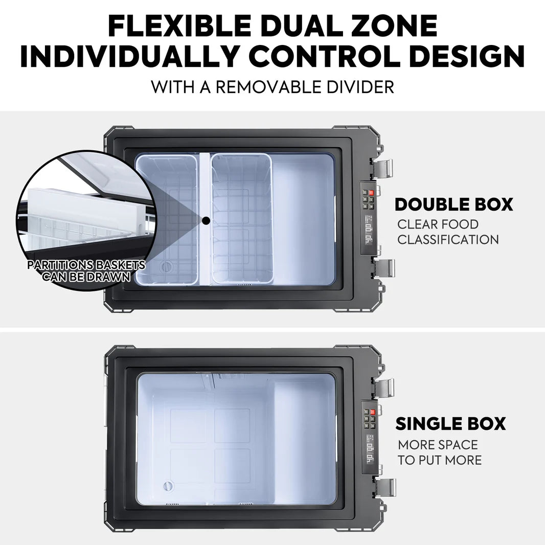 Refrigerateur/Congelateur ICECO 55L Double Compartiments - Noir - BYD Shark 2024+