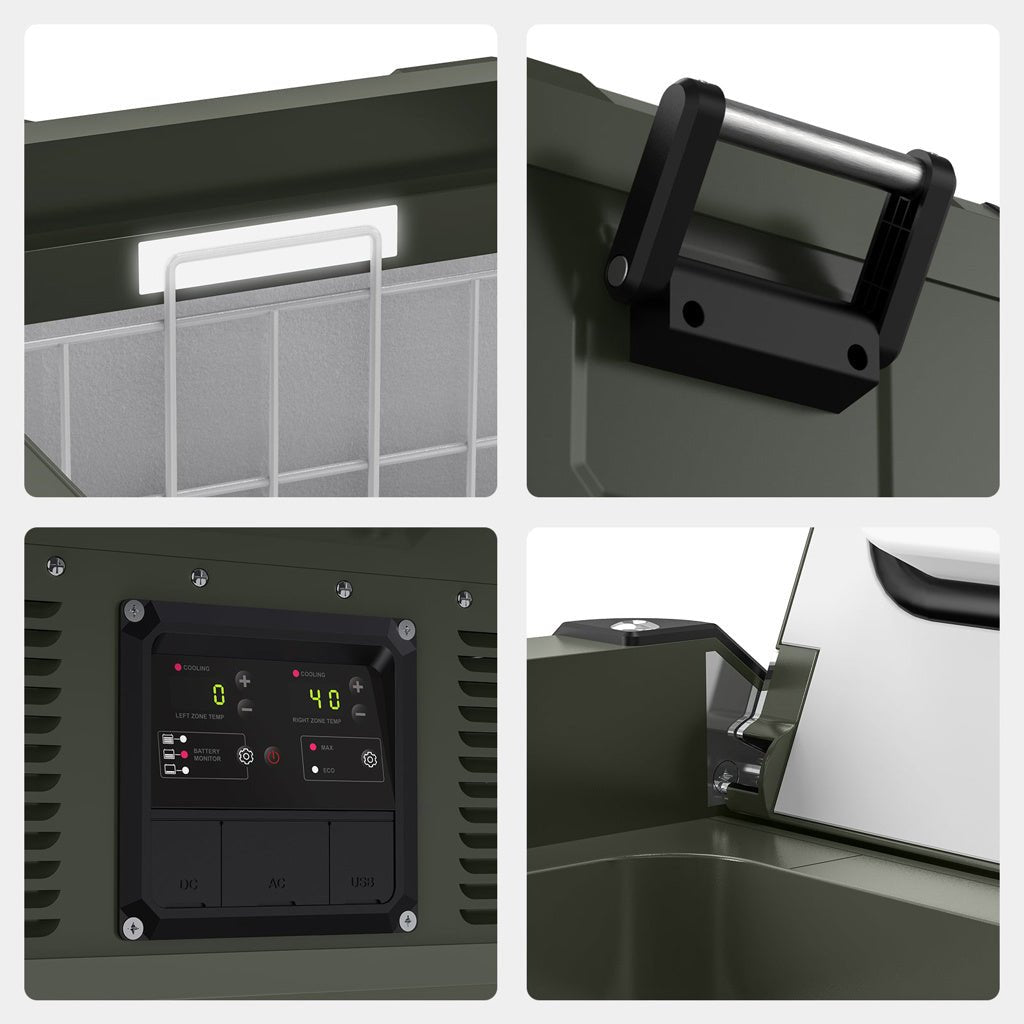 Refrigerateur/Congelateur ICECO 75L Double Compartiments - Gris - BYD Shark 2024+