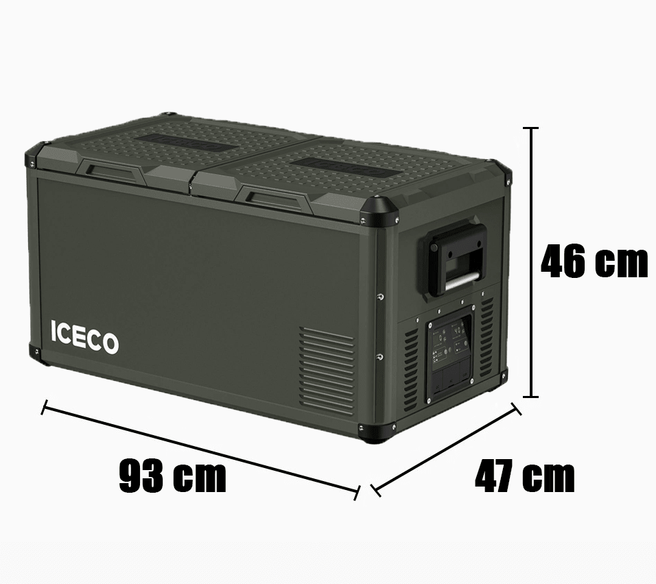 Refrigerateur/Congelateur ICECO 75L Double Compartiments - Gris - BYD Shark 2024+