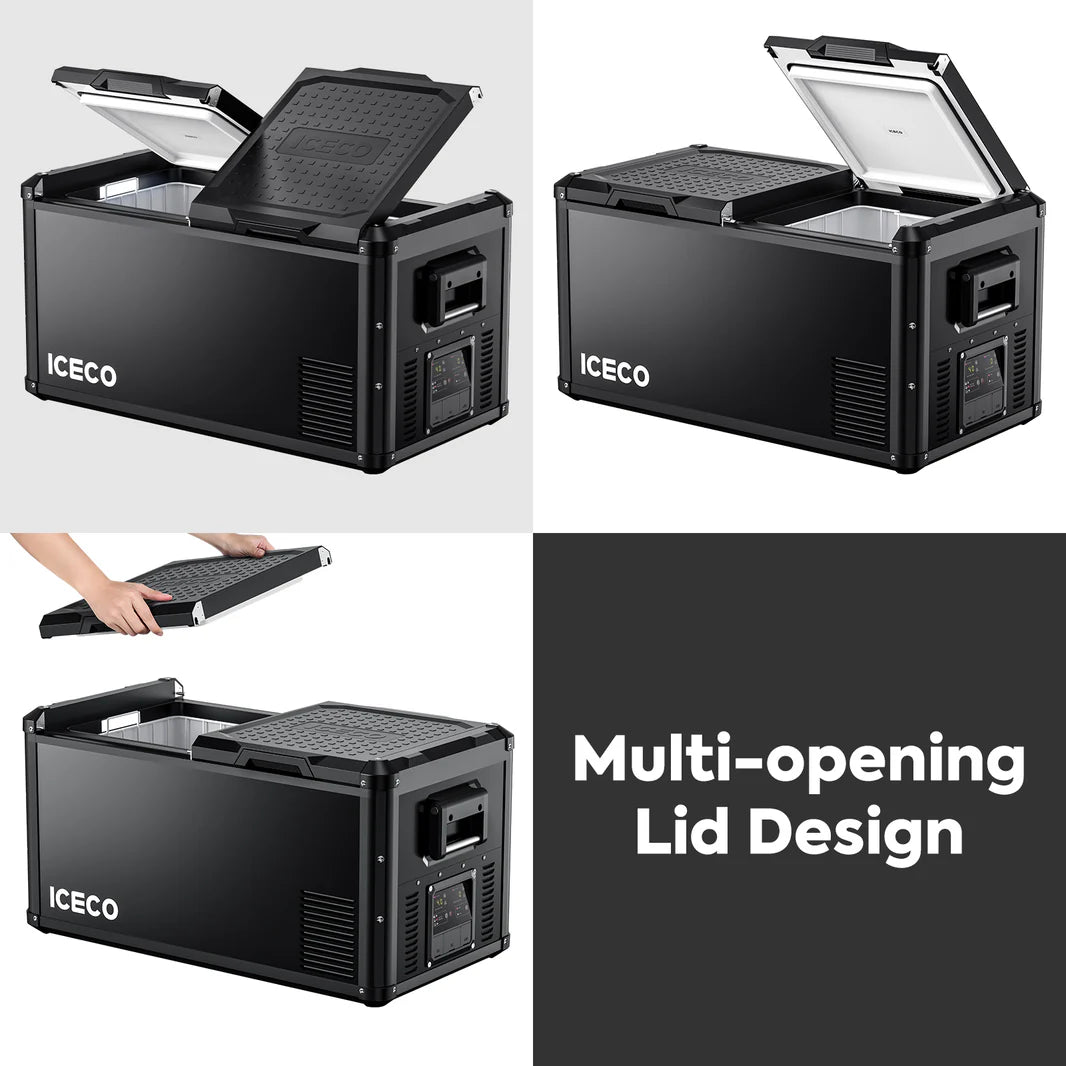 Refrigerateur/Congelateur ICECO 90L Double Compartiments - Noir - BYD Shark 2024+