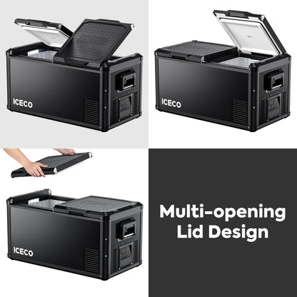 Refrigerateur/Congelateur ICECO 90L Double Compartiments - Noir - BYD Shark 2024+