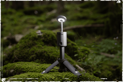 OuTask Lampe Télescopique Gris Clair - Outdoor LED 720° Rechargeable - BYD Shark 2024+