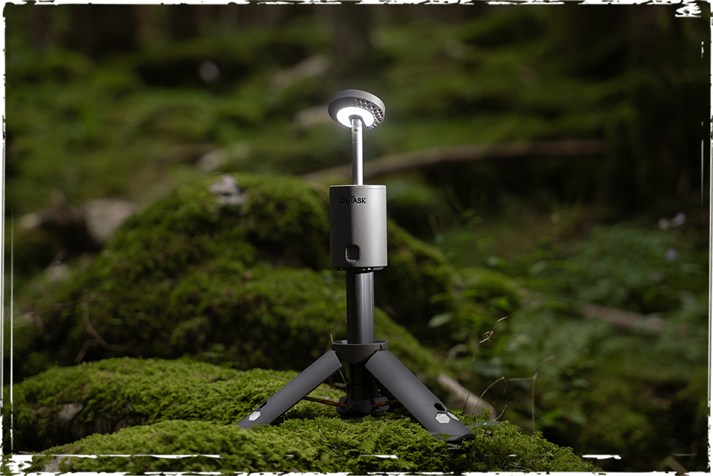 OuTask Lampe Télescopique LED Outdoor 720° - Vert Armée - BYD Shark 2024+