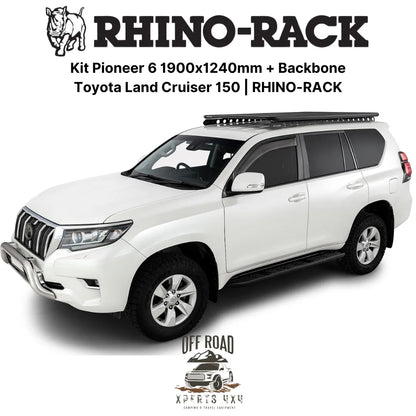 Kit Galerie de Toit 1900x1240mm avec Backbone | Toyota Land Cruiser 150 - RHINO-RACK - Toyota KDJ150/155