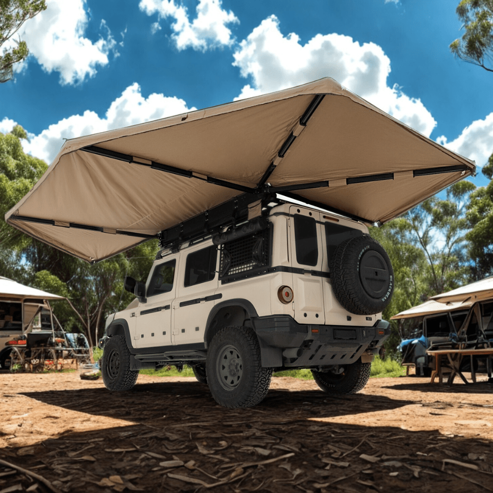 Pack Auvent 270° Auto-portant + Parois | Batwing Côté Gauche - RHINO-RACK - BYD Shark 2024+