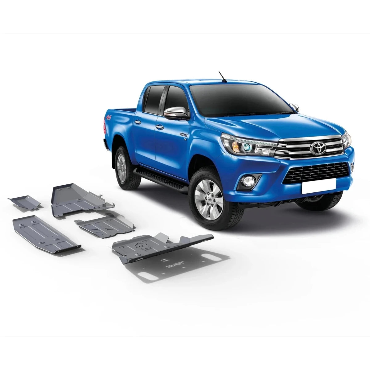 Kit 4x Protections Toyota Hilux REVO 2016-Présent - Rival4x4 - Aluminium 4mm - Toyota Hilux 2016+