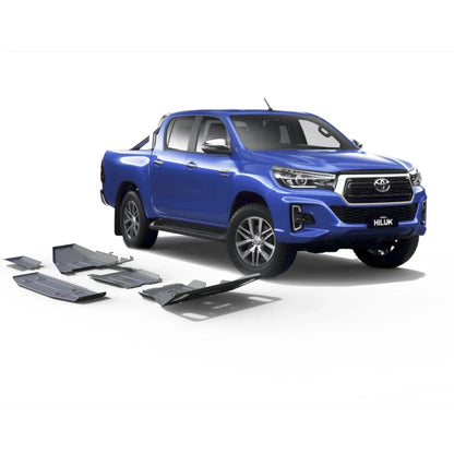 Kit 4x Protections Toyota Hilux REVO 2016-Présent - Rival4x4 - Aluminium 4mm - Toyota Hilux 2016+