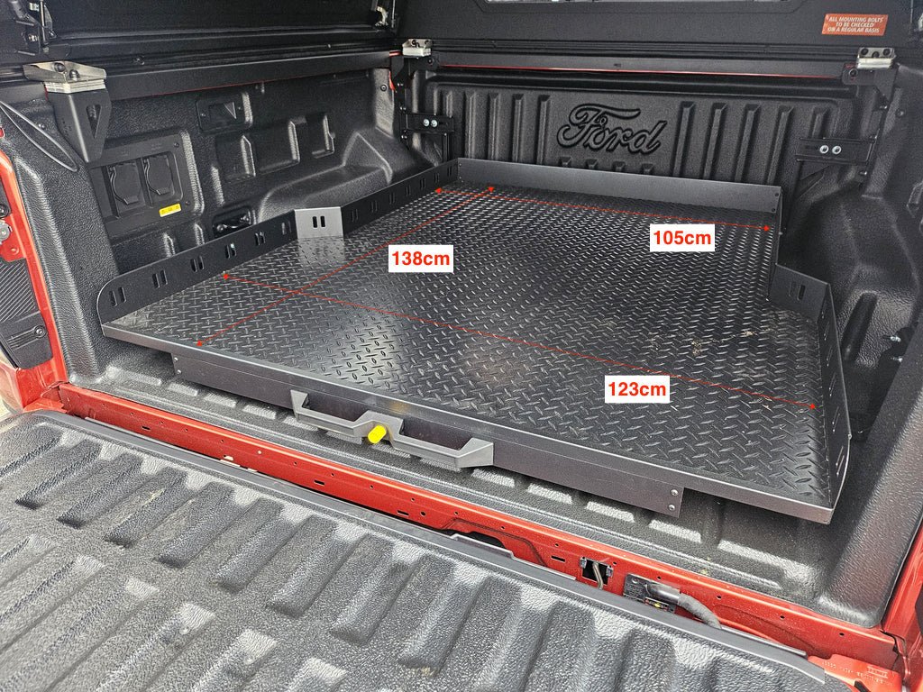 Plateau Coulissant RUUUD Ford Ranger/Raptor 2012 à 2022 (Sans Perçage) - Ford Ranger 2012-2022