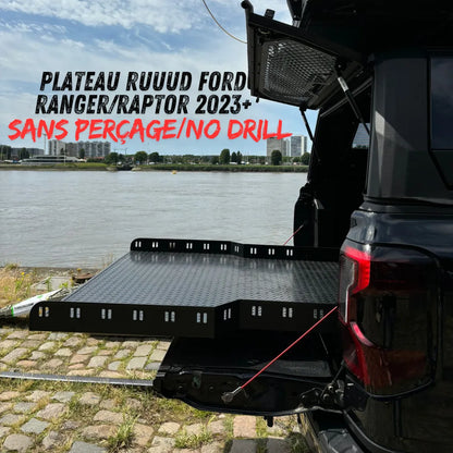 Plateau Coulissant RUUUD Ford Ranger/Raptor 2023+ NEXT GEN (Sans Perçage) - Ford Ranger PHEV 2025+