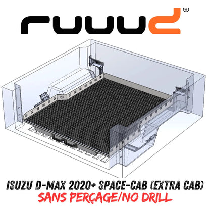 Plateau Coulissant RUUUD Isuzu D-Max 2020+ Space-Cab | Installation Sans Perçage - Isuzu Dmax 2020+