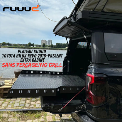 Plateau Coulissant RUUUD Toyota Hilux Revo 2016+ Extra Cab | Installation Sans Perçage - Toyota Hilux 2016+