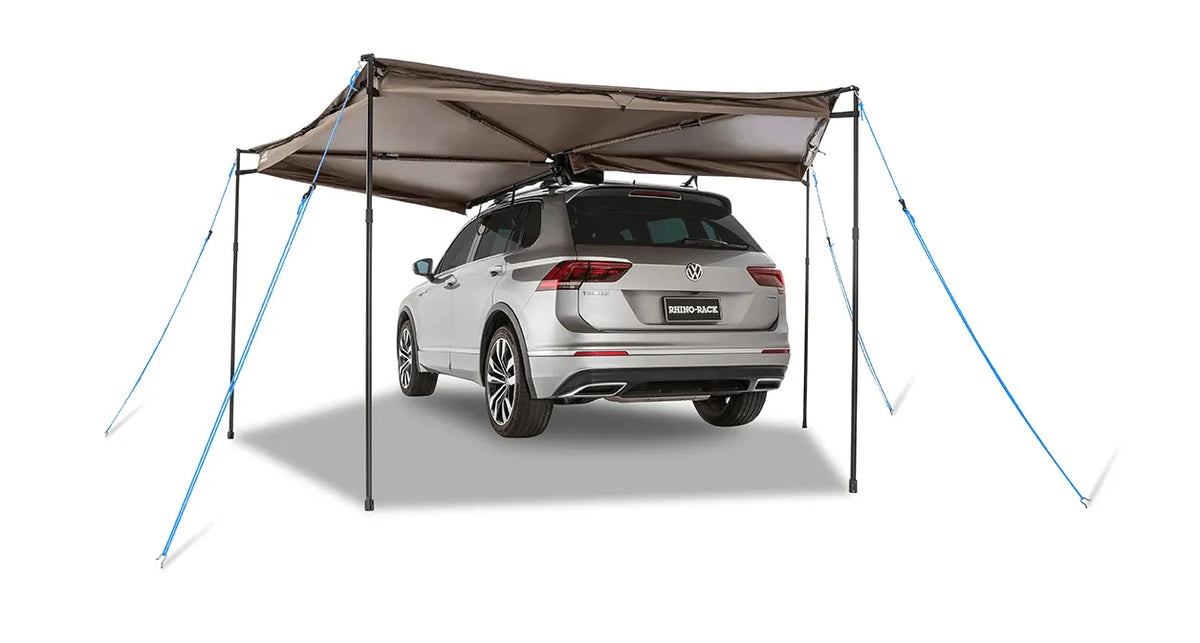 Auvent circulaire 270° Batwing Compact 2m (version gauche) - avec fixations STOW IT - RHINO-RACK - BYD Shark 2024+