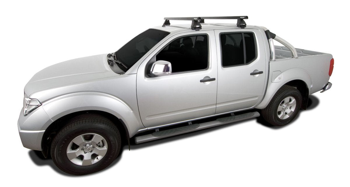 Kit 2 barres de toit Heavy Duty noire 1375mm série 2500 Nissan Navara D40 (RX) 2005-2015 - RHINO-RACK - Nissan Navara D40