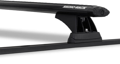 Kit 2 barres de toit noire 1065mm RCH Trackmount Heavy Duty Toyota Hilux 1988-1997 - RHINO-RACK -