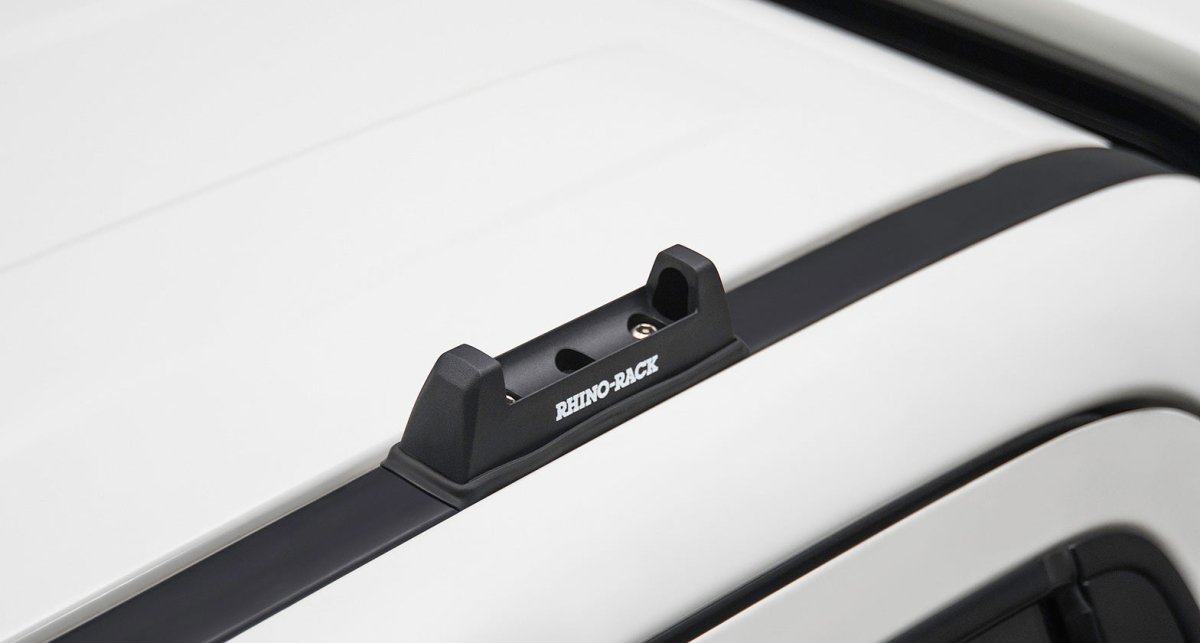 Kit 2 barres de toit noire 1250 mm Heavy Duty RLT600 Ditch Mount Nissan Navara NP300 2015+ - RHINO-RACK - Nissan Navara D23