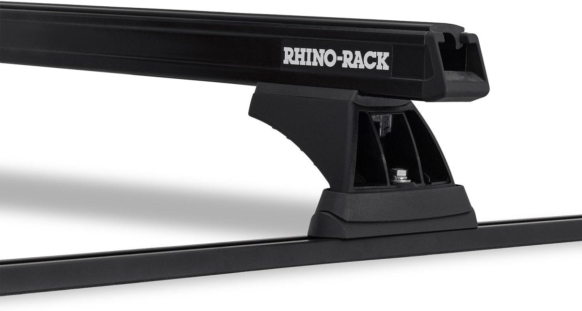 Kit 2 barres de toit noire 1250mm Heavy Duty RCH Trackmount Toyota Hilux Revo 2015+ - RHINO-RACK - Toyota Hilux 2016+