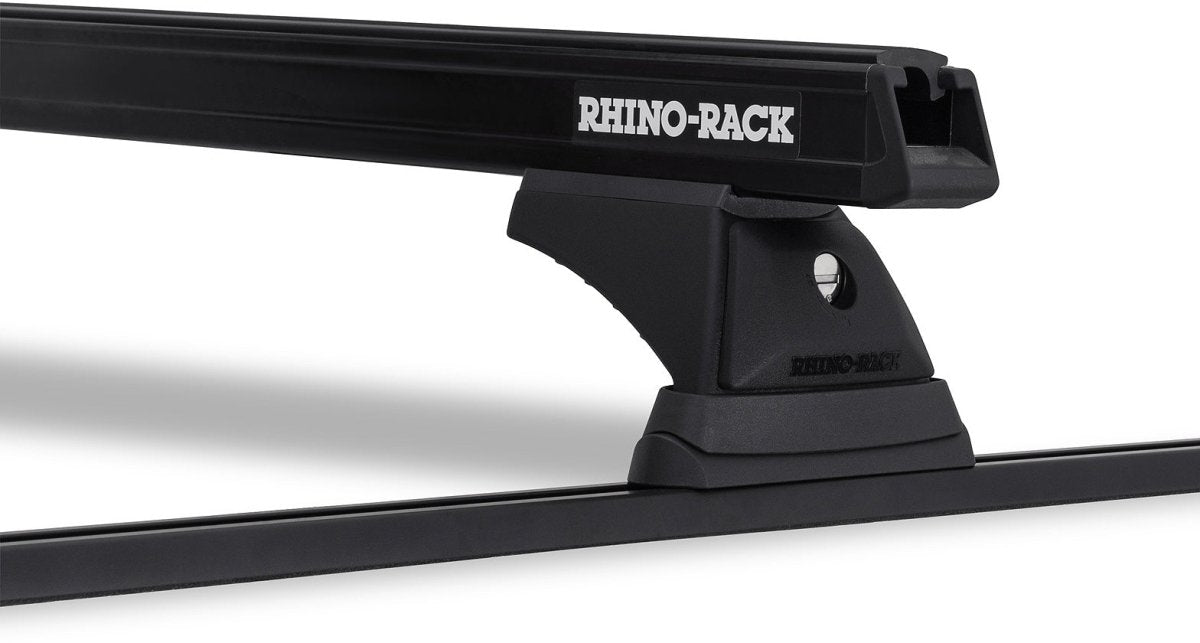 Kit 2 barres de toit noire 1250mm Heavy Duty RCH Trackmount Toyota Hilux Revo 2015+ - RHINO-RACK - Toyota Hilux 2016+