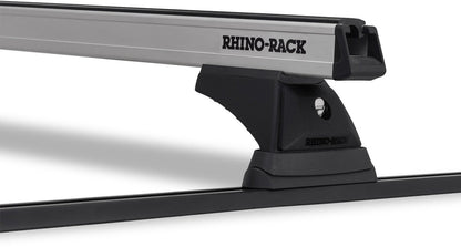 Kit 2 barres de toit noire 1250mm Heavy Duty RCH Trackmount Toyota Land Cruiser série 90 1996-2003 - RHINO-RACK - Toyota KZJ/KDJ 90/95