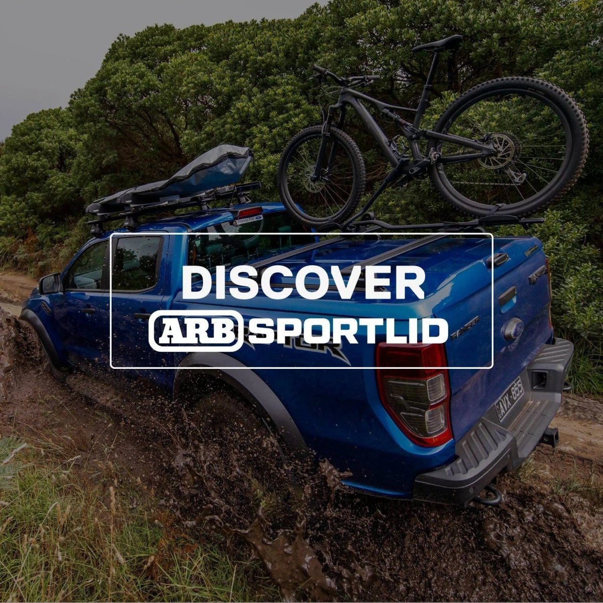 Couvre benne coffre - Sportlid V ARB + système de rails - Ford Ranger 2012+ / Raptor 2018+ - Ford Raptor 2018-2022