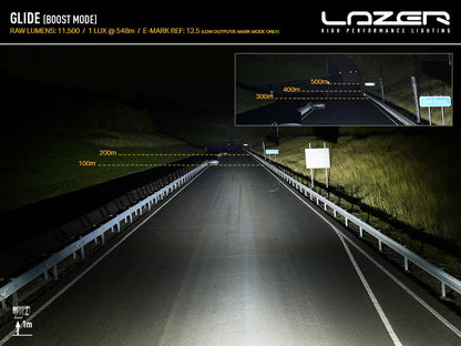 LAZER LAMPS Glide Support Latéral — Barre LED Longue Portée 11500 lm - BYD Shark 2024+