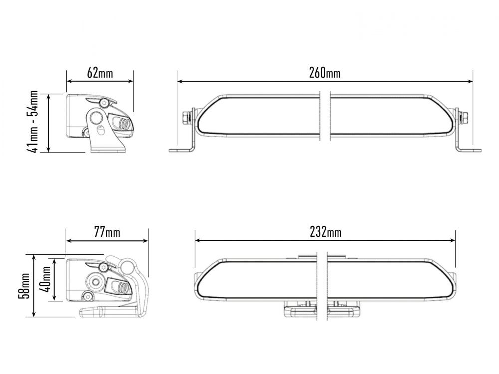 LAZER LAMPS Linear-6 Elite+ — Barre LED 7100 lm - BYD Shark 2024+