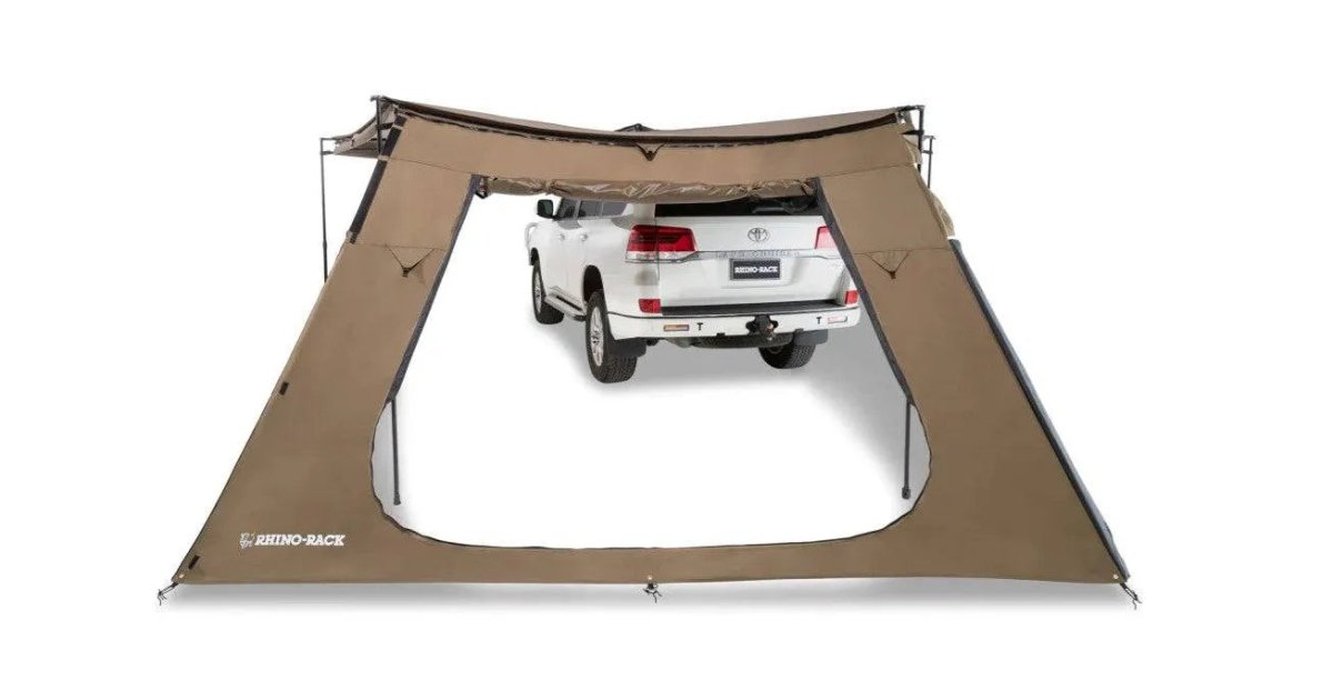 Paroi/mur trapézoïdale avec Porte - Auvent Batwing/Sunseeker - RHINO-RACK - Dacia Duster 2010-2023