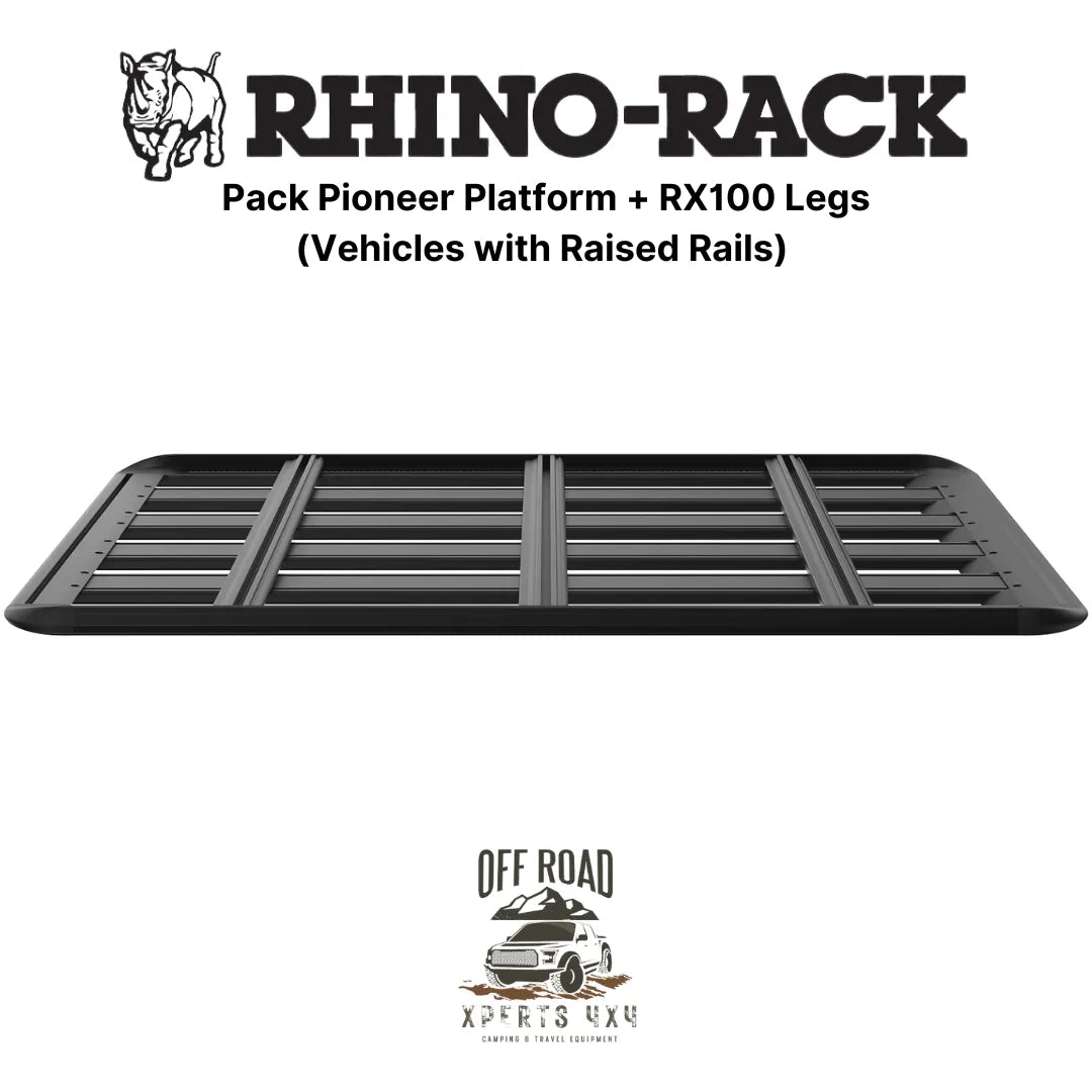 Kit Galerie de Toit 1500x1240mm sur Barres Longitudinales - RHINO-RACK - Mitsubishi Pajero 1996-2007