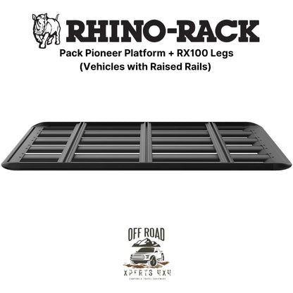 Kit Galerie de Toit 1500x1240mm sur Barres Longitudinales - RHINO-RACK - Mitsubishi Pajero 1996-2007