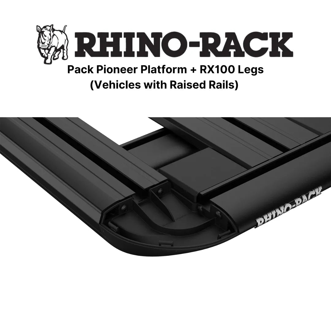 Kit Galerie de Toit 1500x1240mm sur Barres Longitudinales - RHINO-RACK - Mitsubishi Pajero 1996-2007