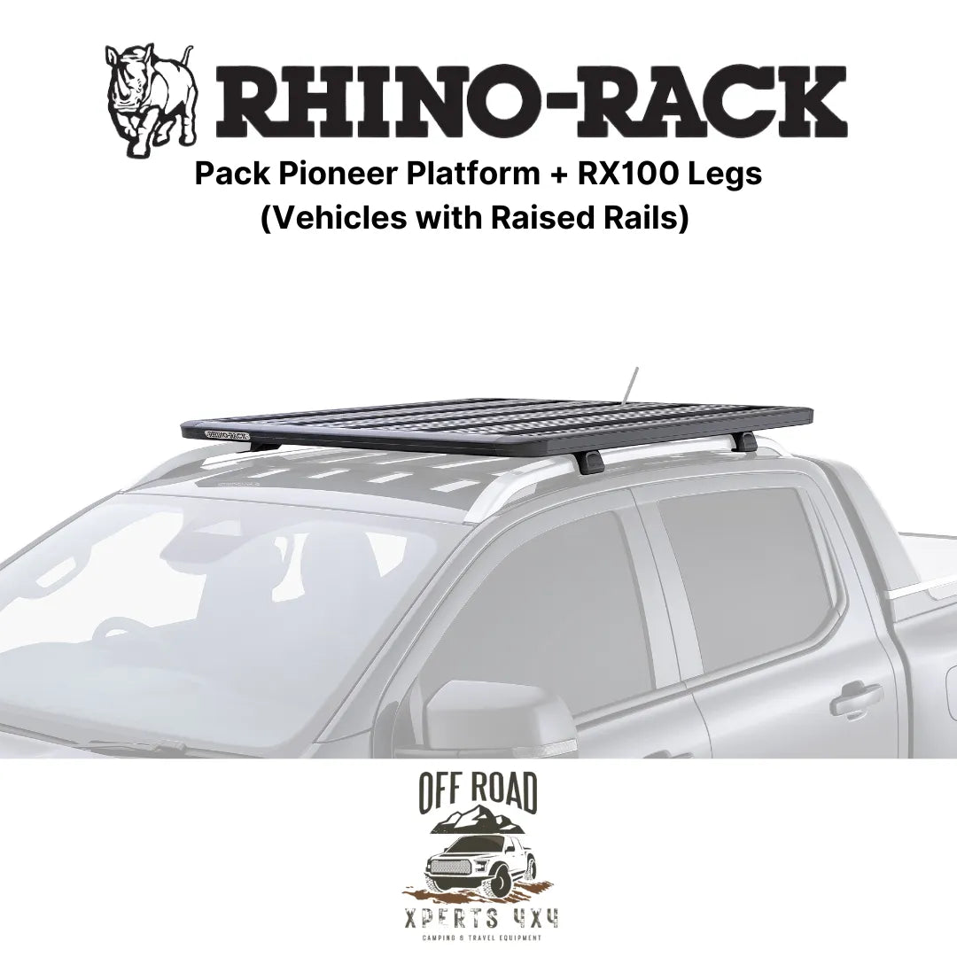 Kit Galerie de Toit 1500x1240mm sur Barres Longitudinales - RHINO-RACK - Mitsubishi Pajero 1996-2007
