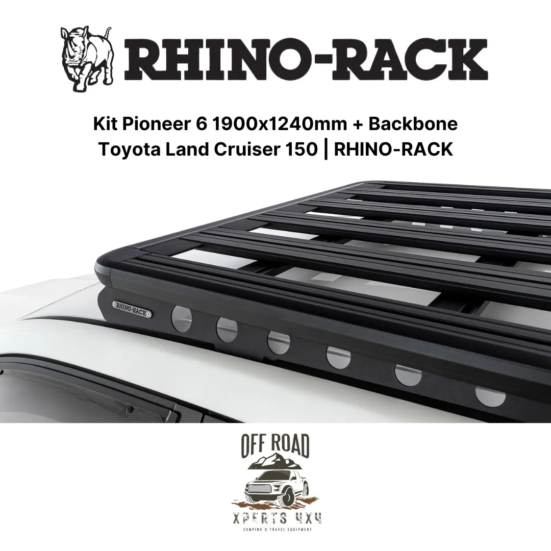 Kit Galerie de Toit 1900x1240mm avec Backbone | Toyota Land Cruiser 150 - RHINO-RACK - Toyota KDJ150/155