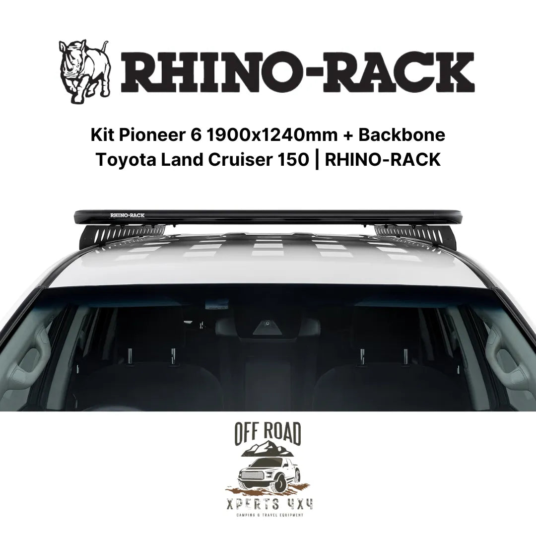 Kit Galerie de Toit 1900x1240mm avec Backbone | Toyota Land Cruiser 150 - RHINO-RACK - Toyota KDJ150/155