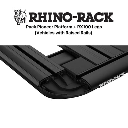 Kit Galerie de Toit 1900x1240mm sur Barres Longitudinales - RHINO-RACK - Mitsubishi Pajero 1996-2007
