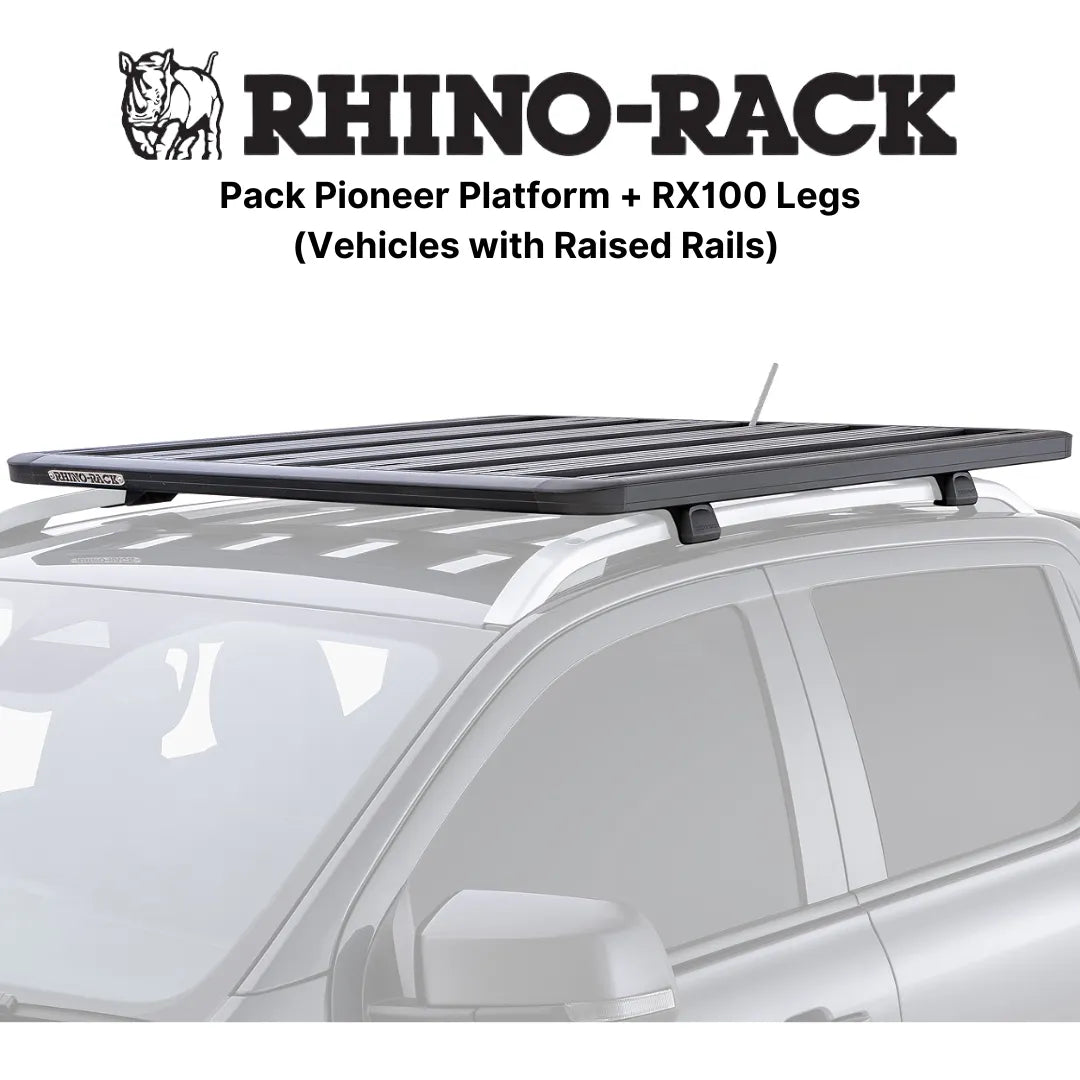 Kit Galerie de Toit 1900x1240mm sur Barres Longitudinales - RHINO-RACK - Mitsubishi Pajero 1996-2007
