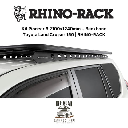 Kit Galerie de Toit 2100x1240mm avec Backbone | Toyota Land Cruiser 150 - RHINO-RACK - Toyota KDJ150/155