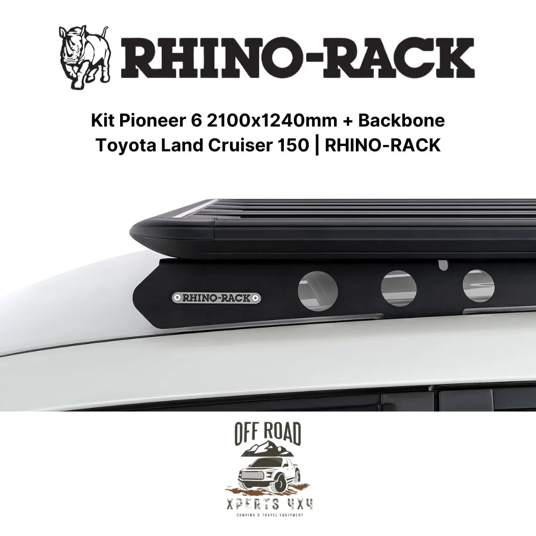 Kit Galerie de Toit 2100x1240mm avec Backbone | Toyota Land Cruiser 150 - RHINO-RACK - Toyota KDJ150/155
