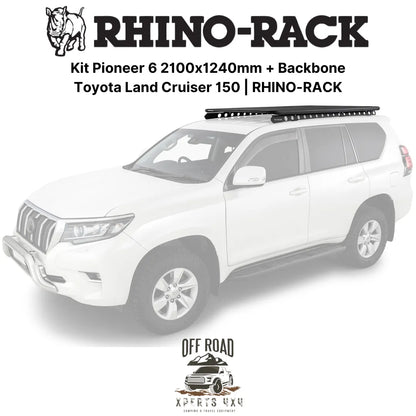 Kit Galerie de Toit 2100x1240mm avec Backbone | Toyota Land Cruiser 150 - RHINO-RACK - Toyota KDJ150/155