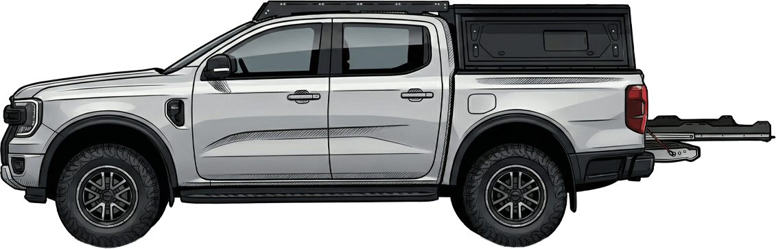 Plateau Coulissant Ford Ranger T9 Double Cabine Predator Offroad - Ford Ranger/Raptor 2023+
