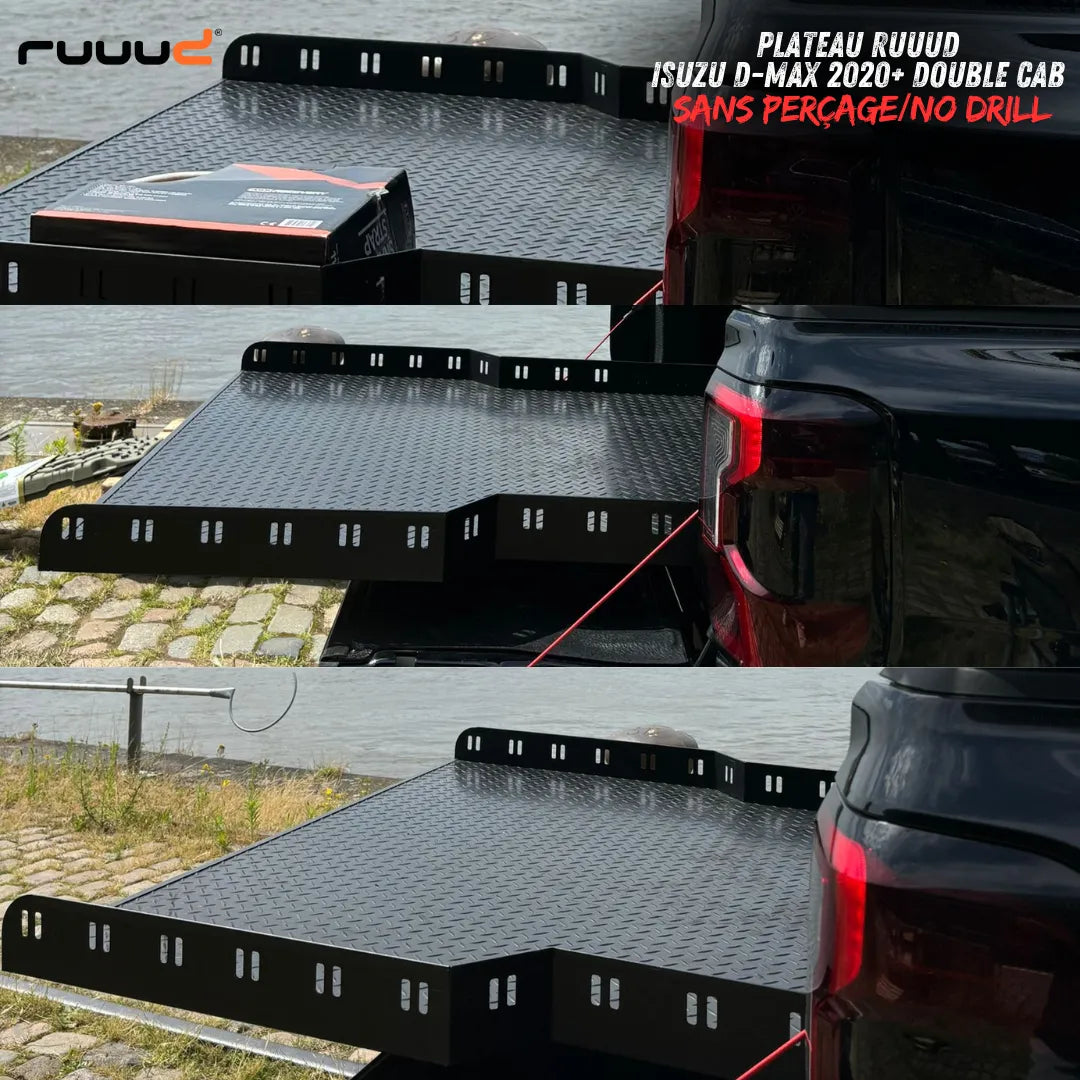 Plateau Coulissant Isuzu Dmax 2020+ | RUUUD – Sans Perçage, Ultra Résistant - Isuzu Dmax 2020+