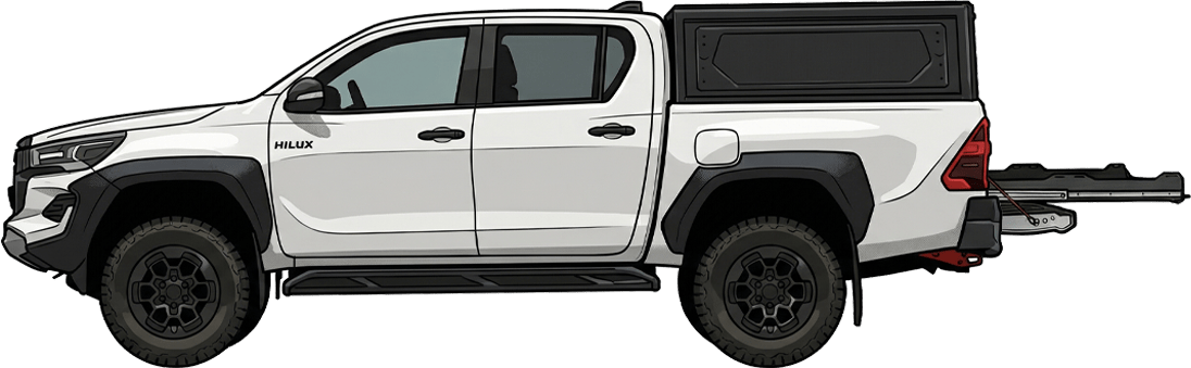 Plateau Coulissant Toyota Hilux 2016+ Double Cabine Predator Offroad - Toyota Hilux 2016+