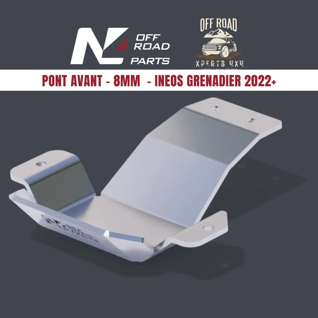 Blindage Pont Avant N4-Offroad Ineos Grenadier 2022+ - Aluminium 8mm - INEOS Grenadier