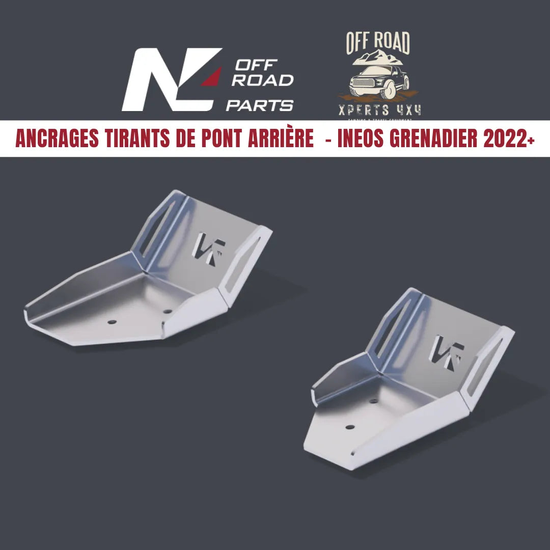 Blindages Tirants de Pont Arrière INEOS Grenadier 2022+ | N4 Offroad - 4mm - INEOS Grenadier