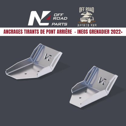 Blindages Tirants de Pont Arrière INEOS Grenadier 2022+ | N4 Offroad - 4mm - INEOS Grenadier