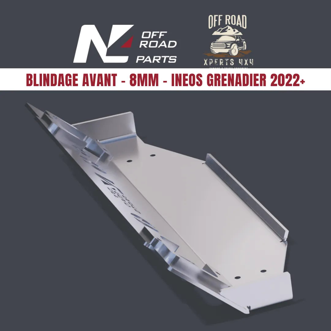 Ski Protection Avant Ineos Grenadier 8mm Aluminium - N4-Offroad - INEOS Grenadier