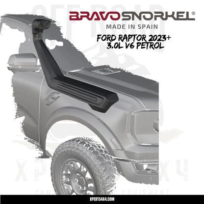 Snorkel Ford Ranger Raptor 2023 à Présent 3.0L PETROL - BRAVO SNORKEL - Ford Ranger/Raptor 2023+
