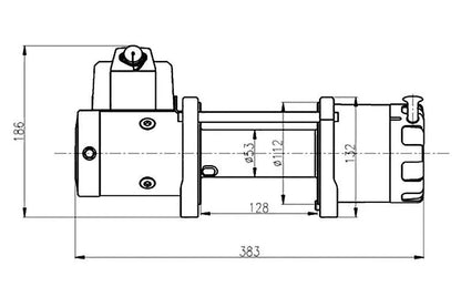 Treuil T-MAX ATW-6000 | 2720 Kg | 12V - Cable Acier - BYD Shark 2024+